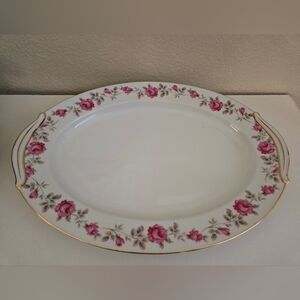 Vintage Noritake Rosewood 13" Oval Platter Japan Discontinued
